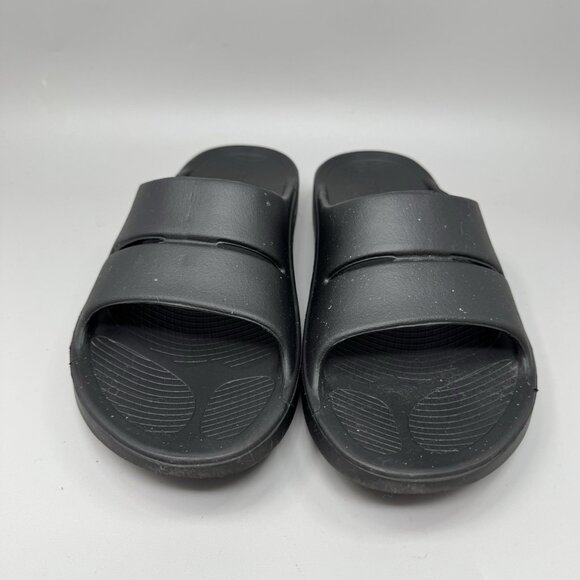 OOFOS OOahh Sport Flex Slide Recovery Sandals Black Mens Sz 11/ Women’s Sz 13 - Picture 4 of 8